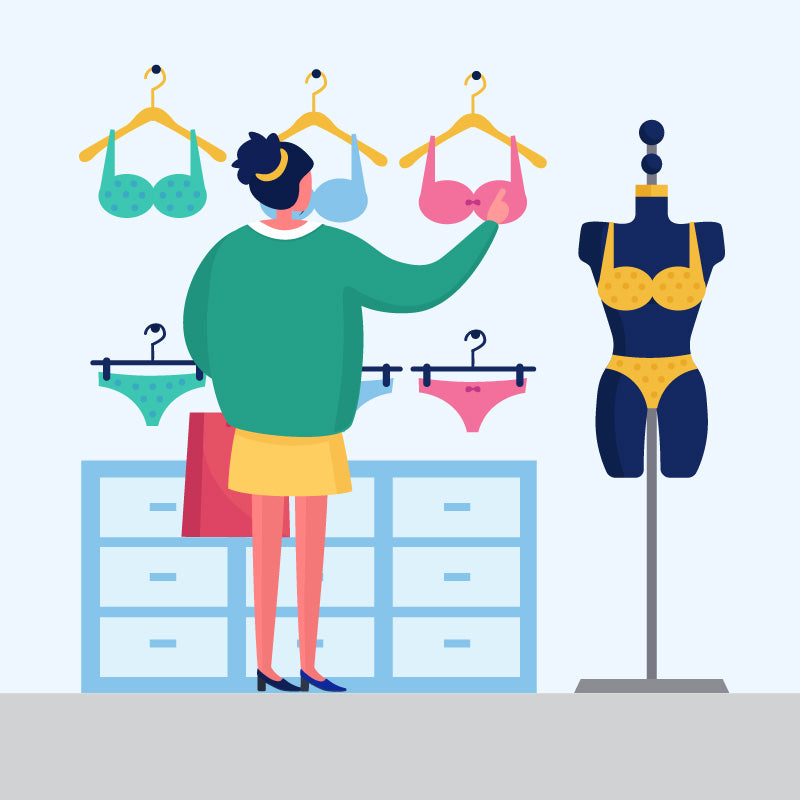 ブラジャーの選び方~ワイヤーの有無とカップの形