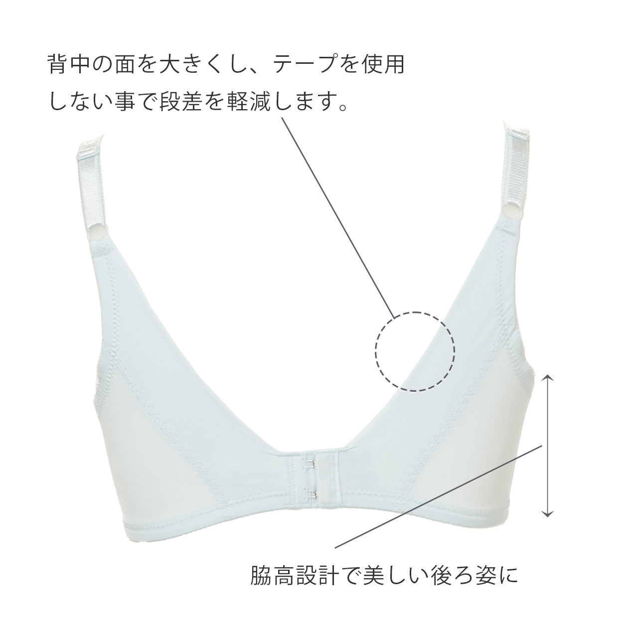 すっきり背中美ブラ ワイヤーブラジャー シャルマン