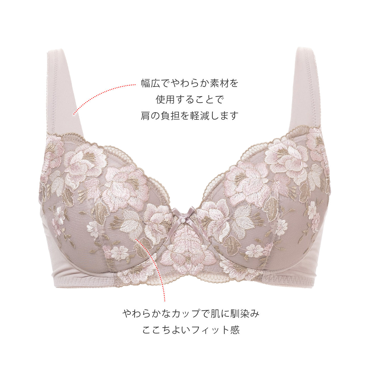 やわらかカップ ノンワイヤーブラジャー キレイ工房