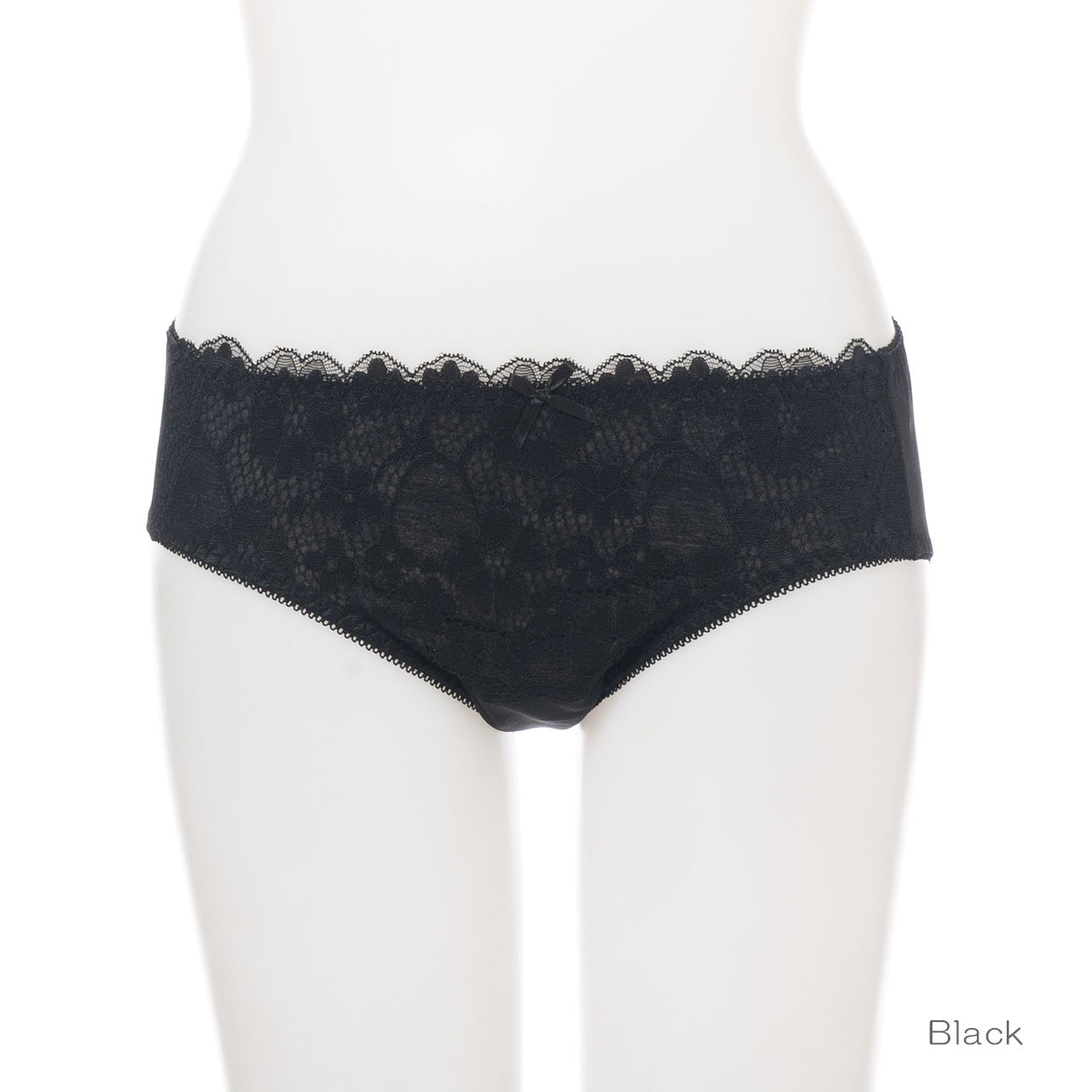 アンティークフラワーレース サニタリーペアショーツ ソニアブラック