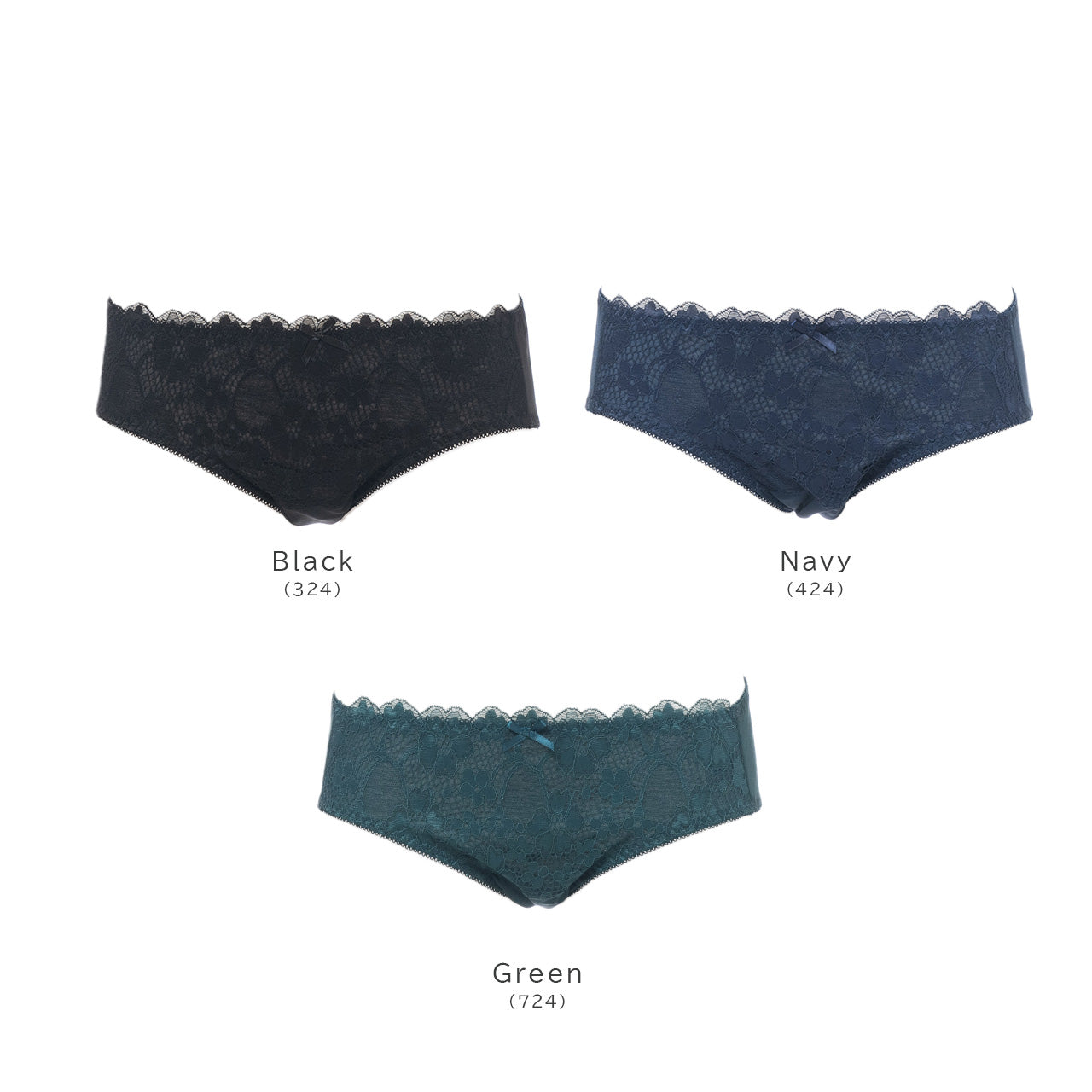 アンティークフラワーレース サニタリーペアショーツ ソニアブラック