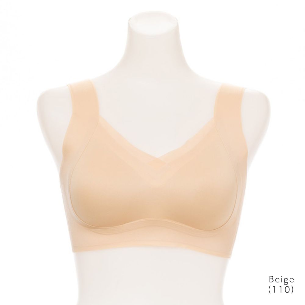 一日中つけられる ふんわりシームレスハーフトップブラ WEB限定商品