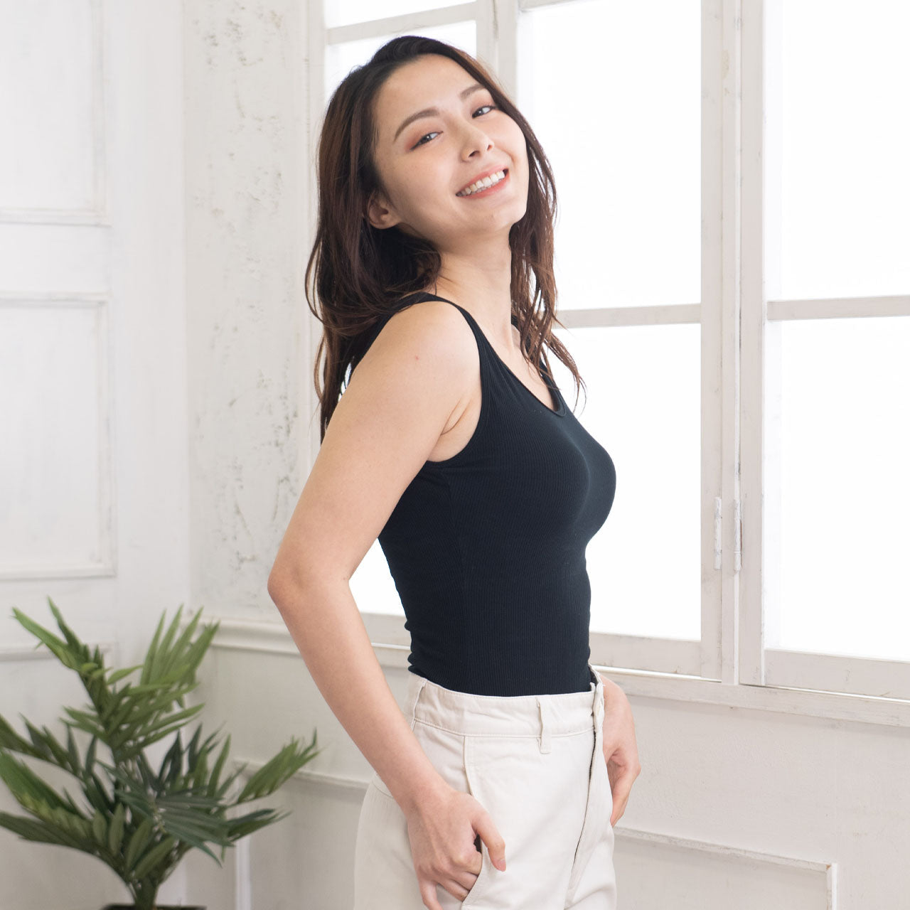 カップ付きインナー リブ2Set デイフィール