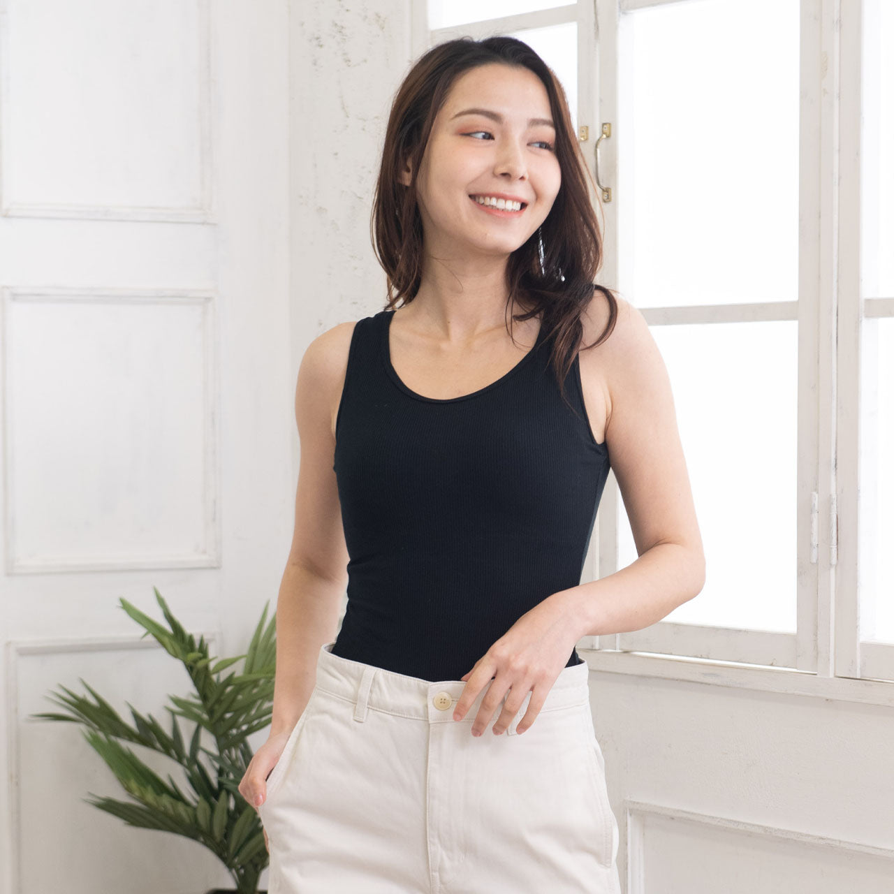 カップ付きインナー リブ2Set デイフィール