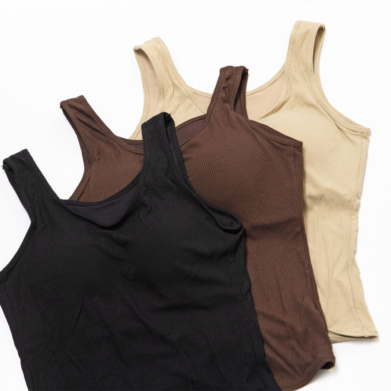 カップ付きインナー リブ2Set デイフィール