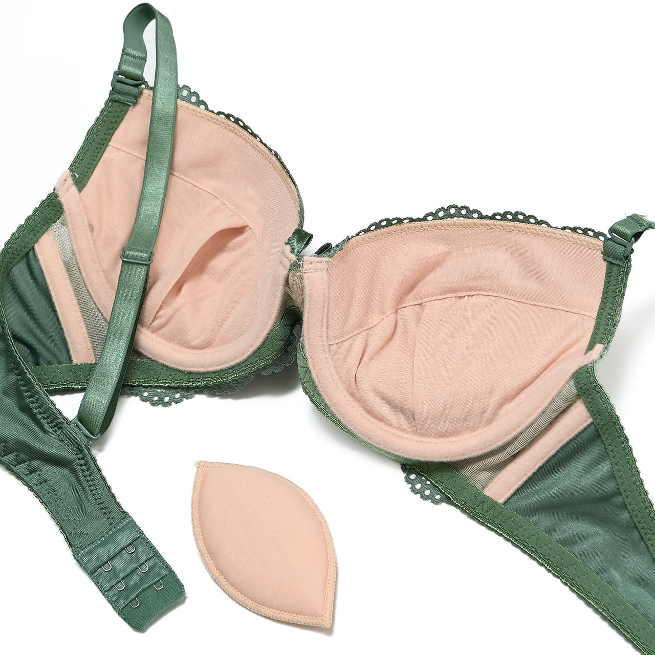 シアーレース ワイヤーブラジャー&ショーツセット ソニアブラック(Fカップ)