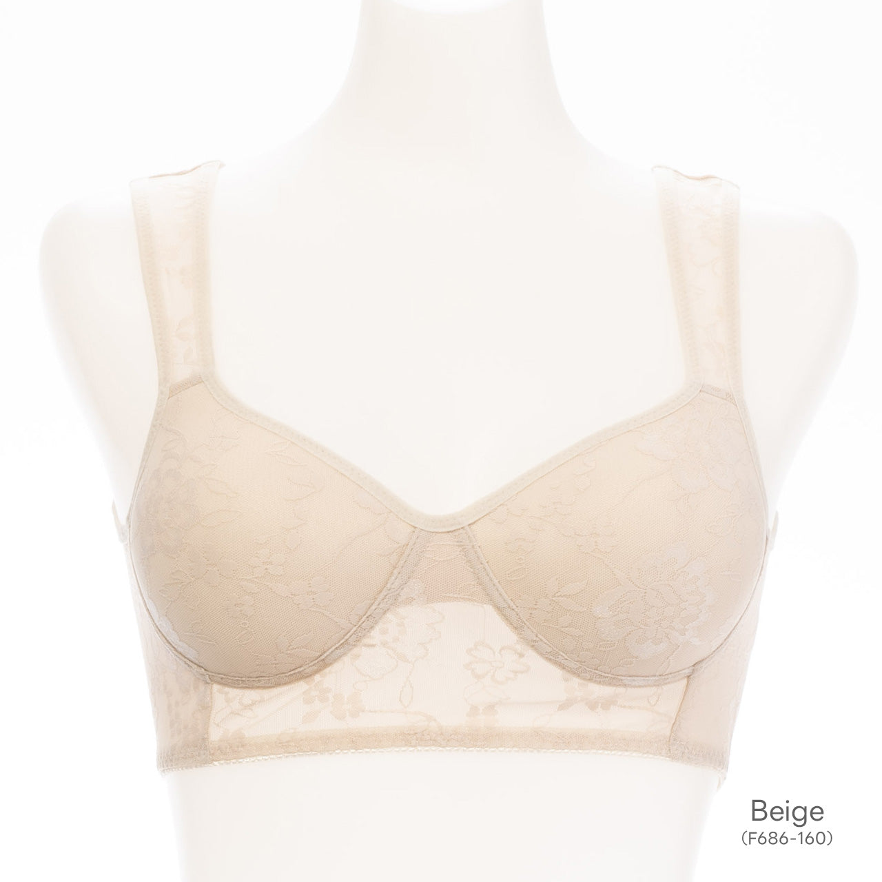 猫背補正 肩甲骨押さえ美姿勢ノンワイヤーハーフトップ(花柄) ブライトマッチ