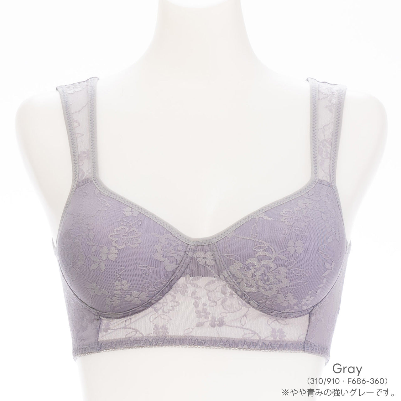 猫背補正 肩甲骨押さえ美姿勢ノンワイヤーハーフトップ(花柄) ブライトマッチ