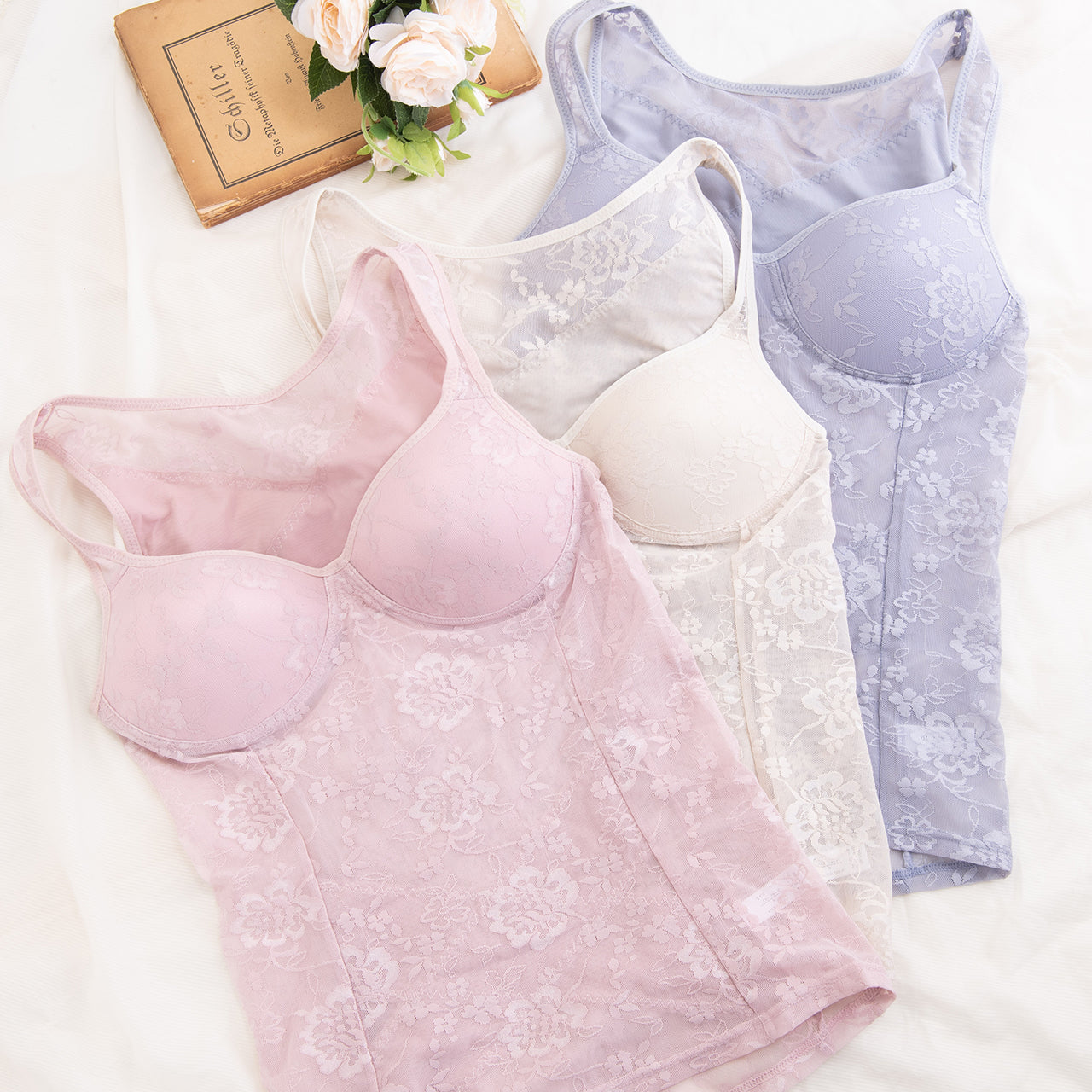 猫背補正 肩甲骨押さえ美姿勢シェイパー(花柄) ブライトマッチ