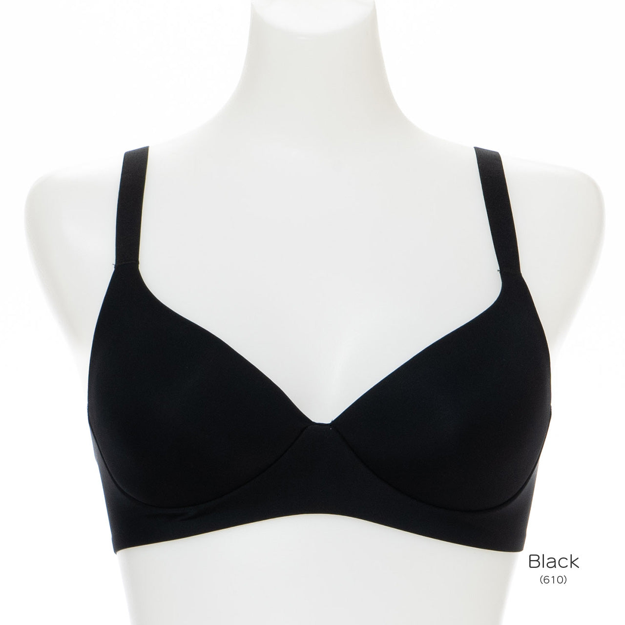 素肌に溶け込むヌーディーなブラ ハーフトップブラジャー