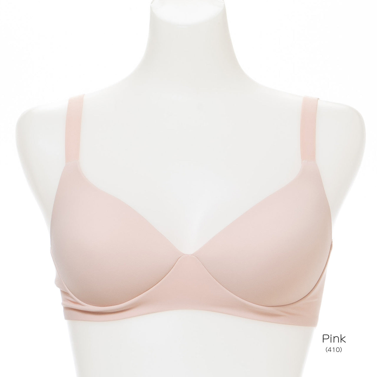 素肌に溶け込むヌーディーなブラ ハーフトップブラジャー