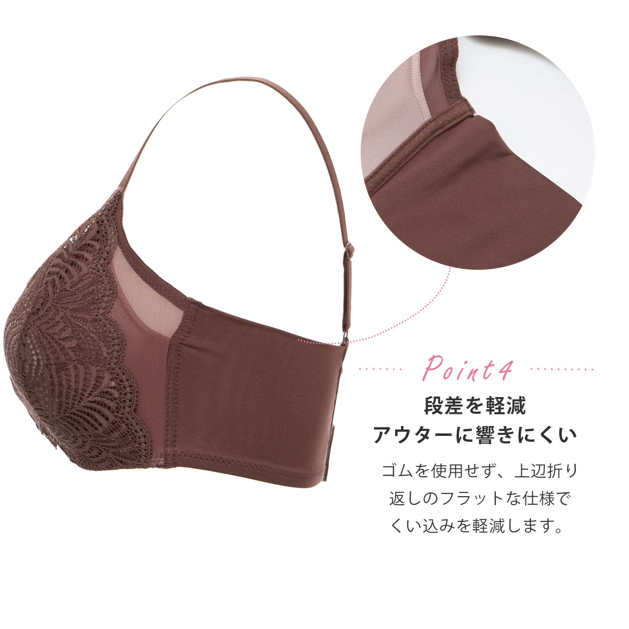 ふかふかもちもちブラ レース スフレフィール