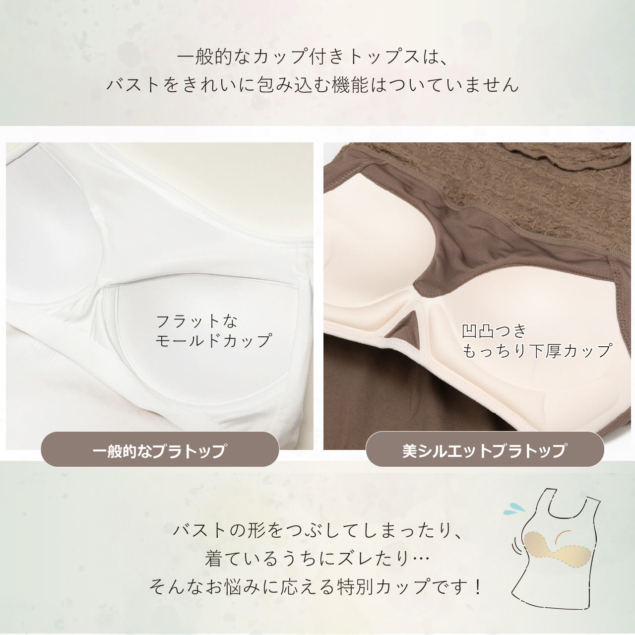美シルエットブラトップ スタンドネックレース デイフィール