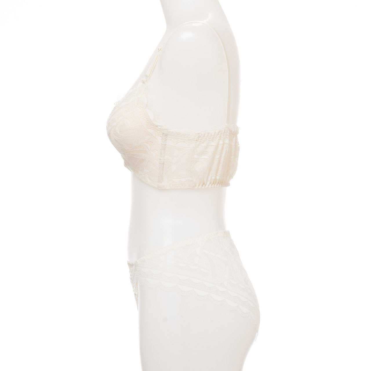 谷間キープ ノンワイヤーブラジャー&ショーツセット メルトココ