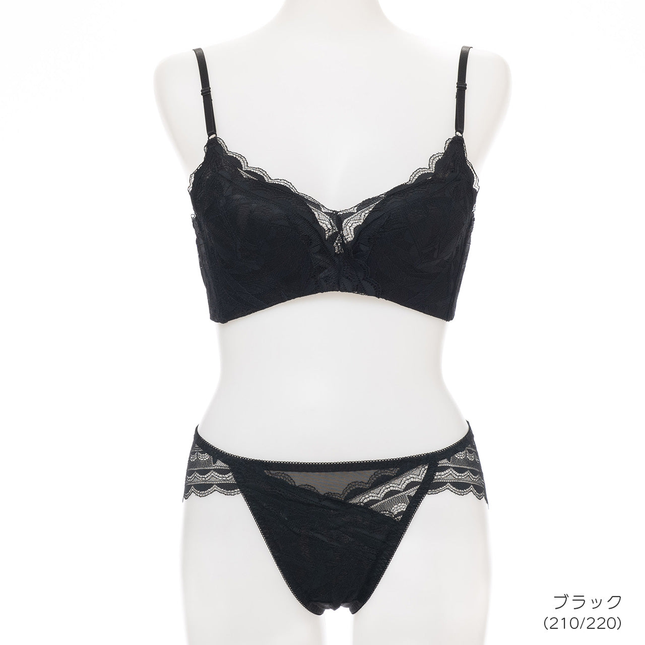 谷間キープ ノンワイヤーブラジャー&ショーツセット メルトココ