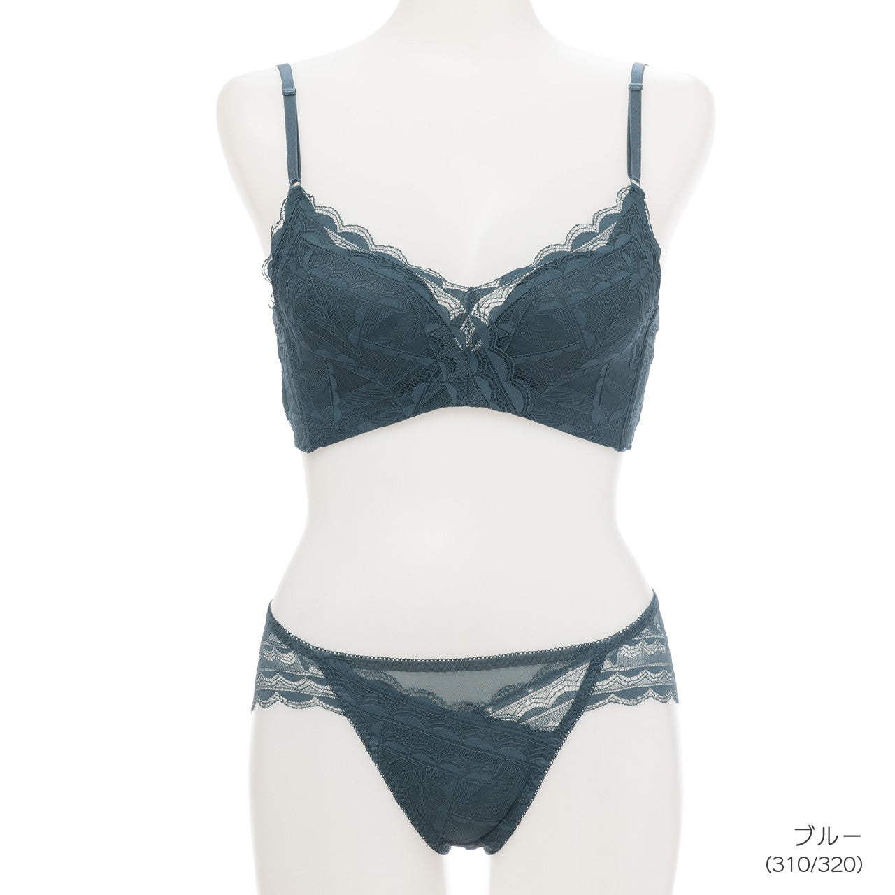 谷間キープ ノンワイヤーブラジャー&ショーツセット メルトココ