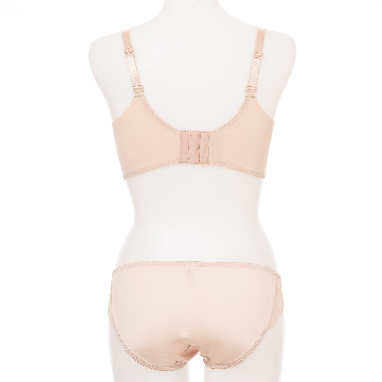 ふわとろカップフラワーレース ノンワイヤーブラジャー&ショーツセット メルトココ