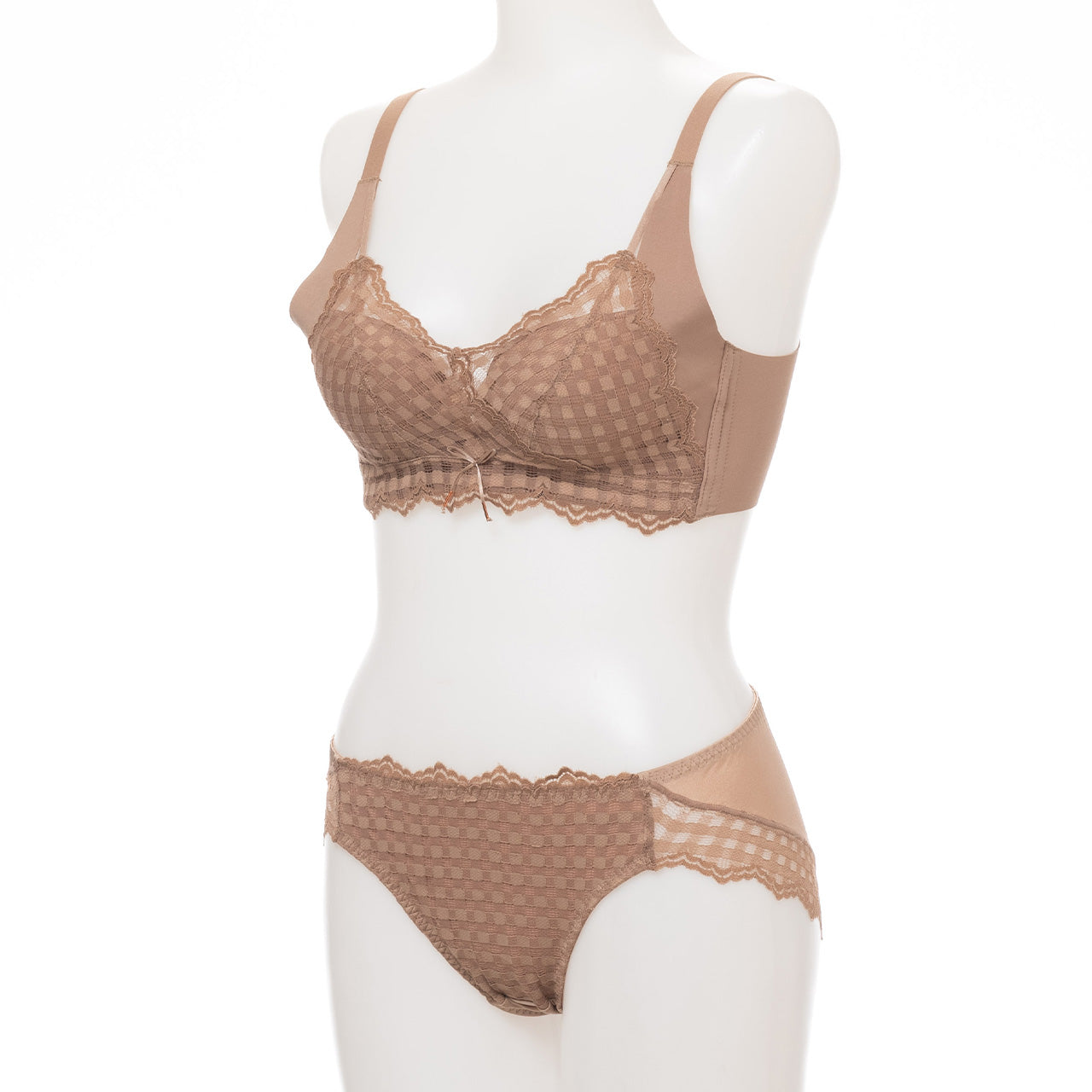 ふわとろカップ ノンワイヤーブラジャー&ショーツセット メルトココ