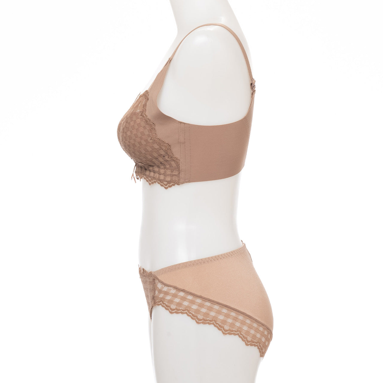 ふわとろカップ ノンワイヤーブラジャー&ショーツセット メルトココ