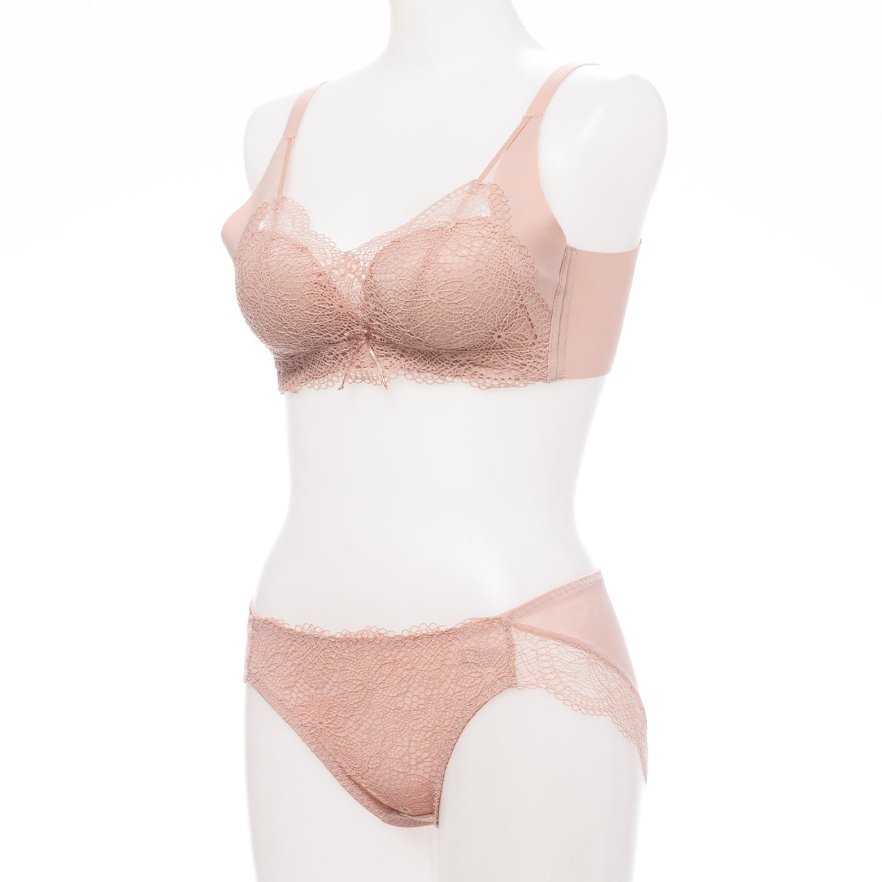 ふわとろカップ ノンワイヤーブラジャー&ショーツセット メルトココ