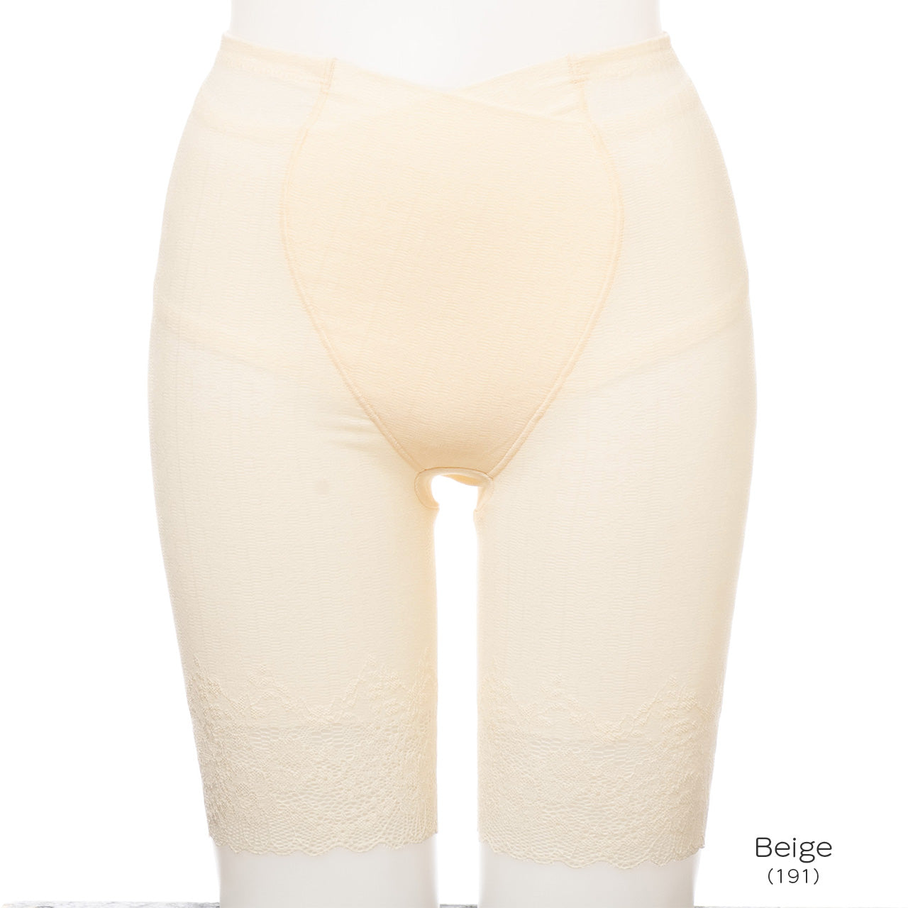 瞬間ほそ見えパンツ 涼しげレース ロングガードル
