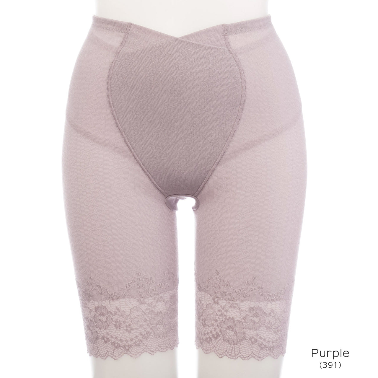 瞬間ほそ見えパンツ 涼しげレース ロングガードル