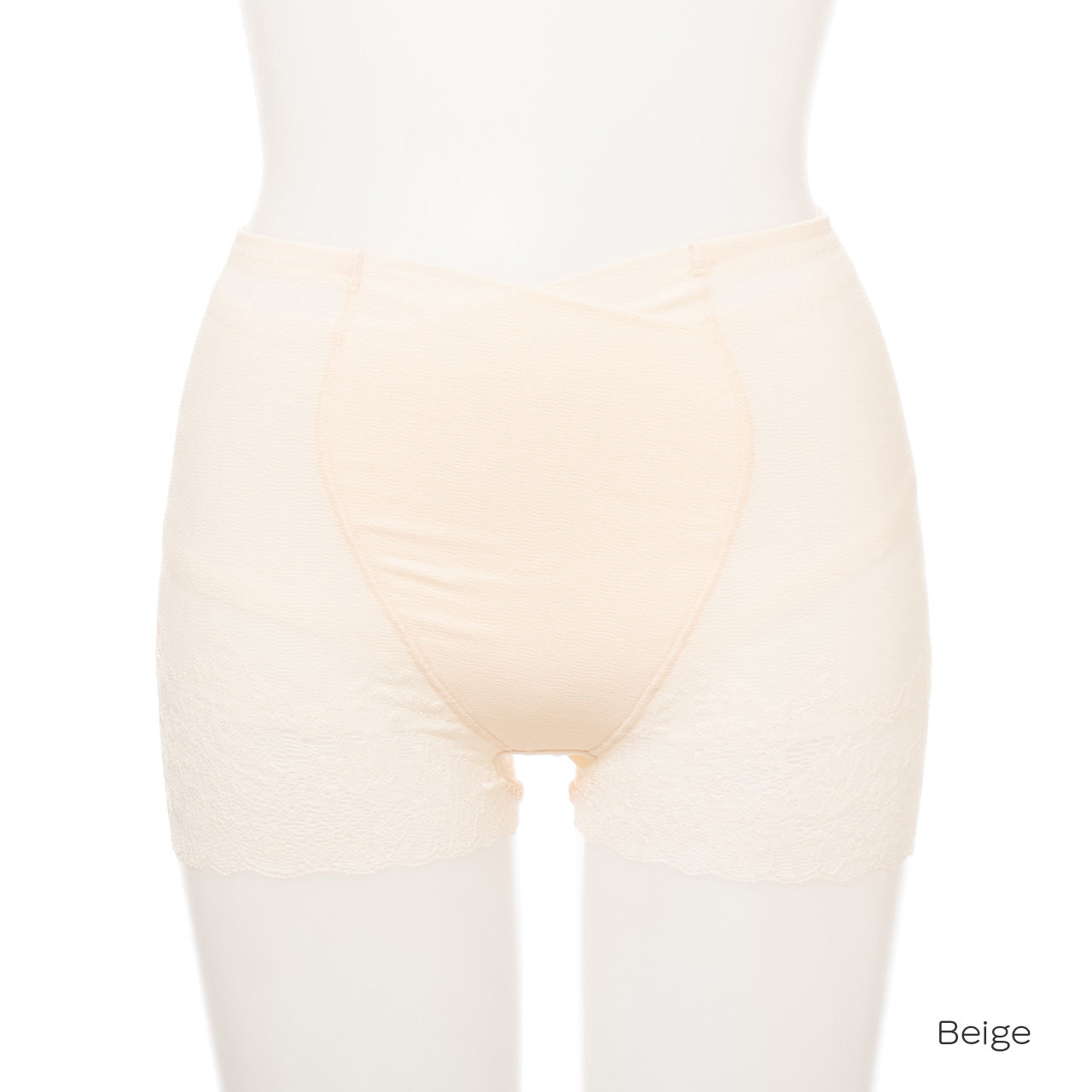 瞬間ほそ見えパンツ 涼しげレース ショートガードル