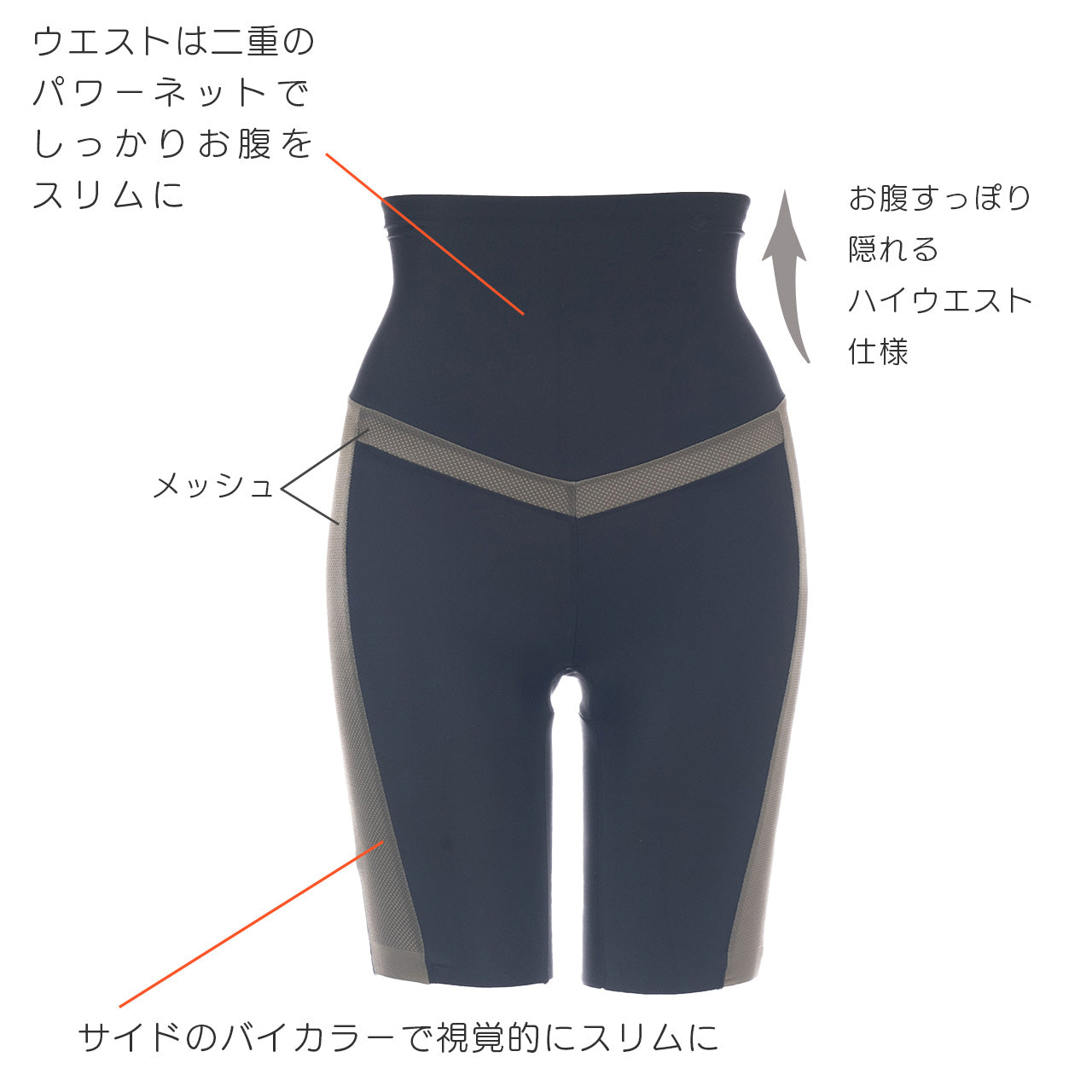 デュアルトーン ロングガードル スマートメソッド