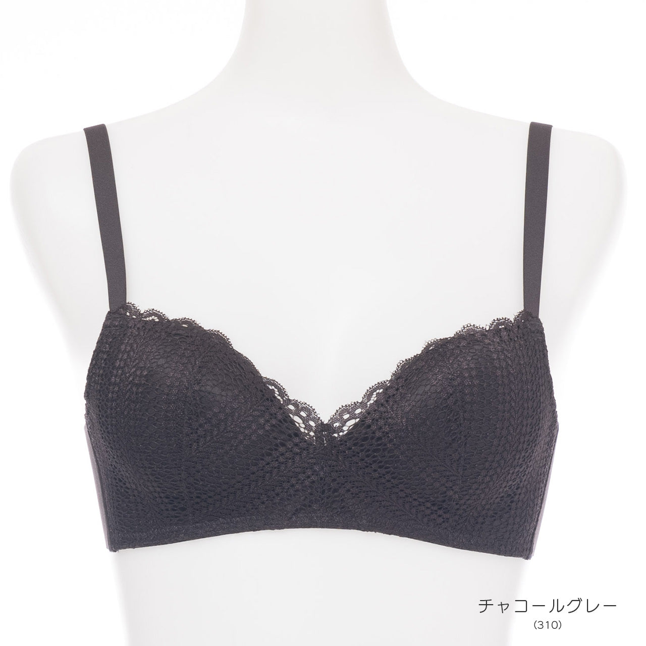 自胸美盛 ノンワイヤーブラジャー レース