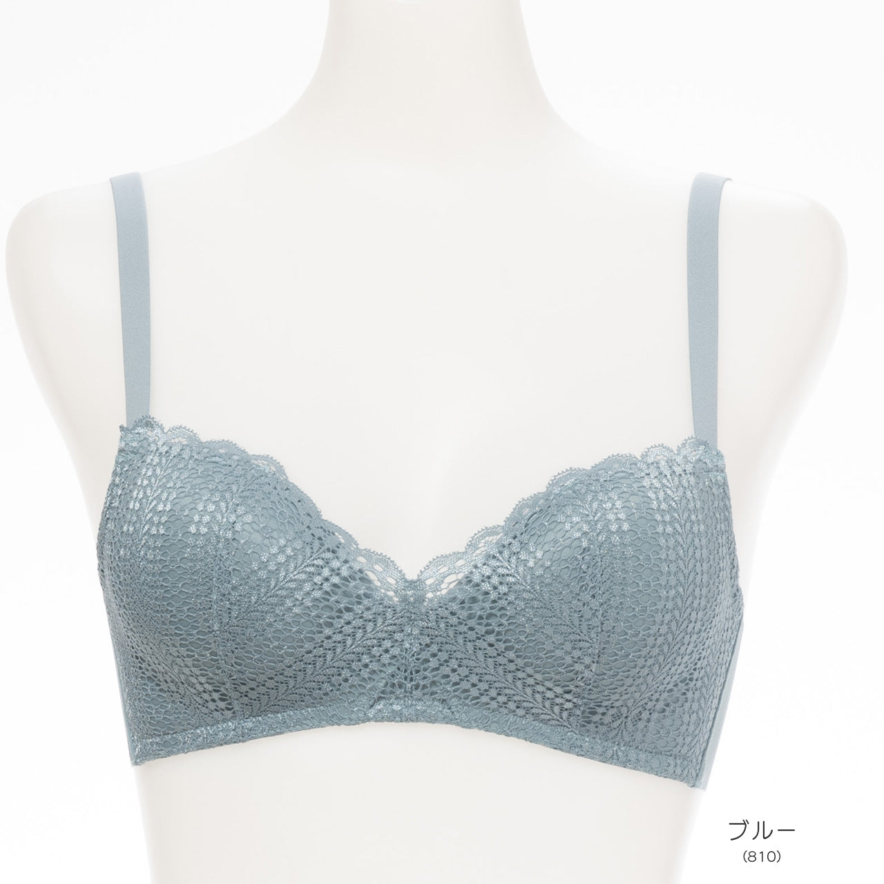 自胸美盛 ノンワイヤーブラジャー レース