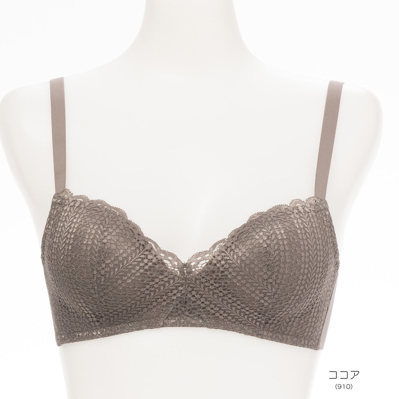 自胸美盛 ノンワイヤーブラジャー レース
