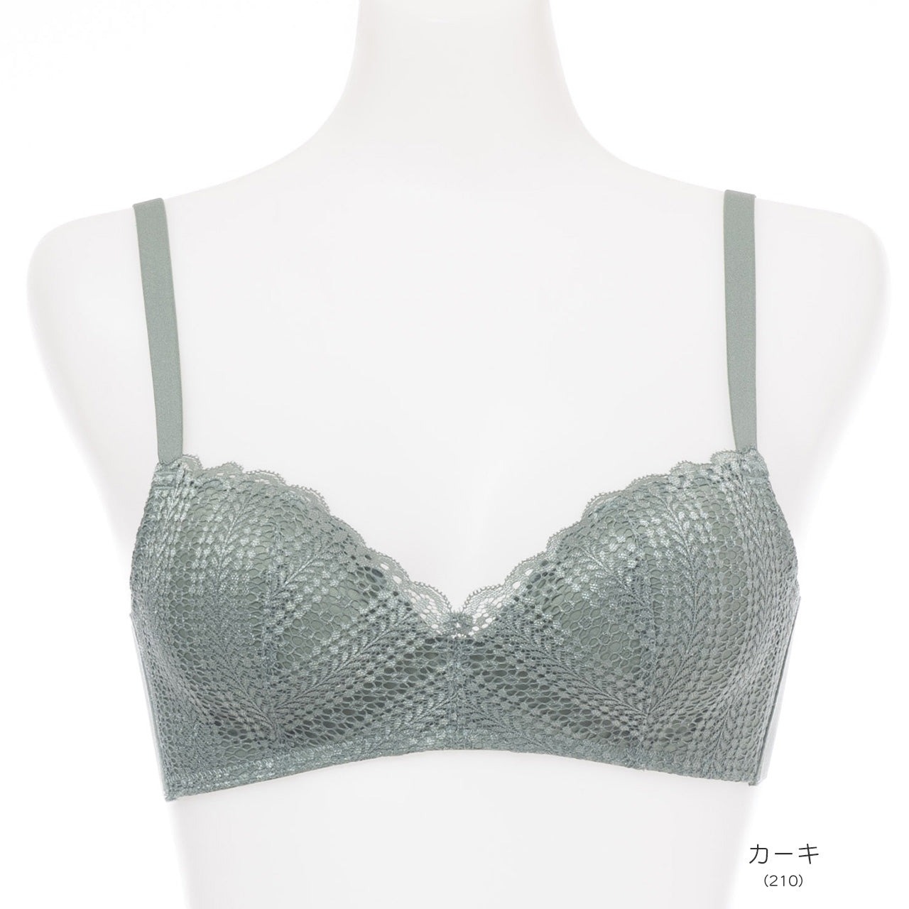 自胸美盛 ノンワイヤーブラジャー レース