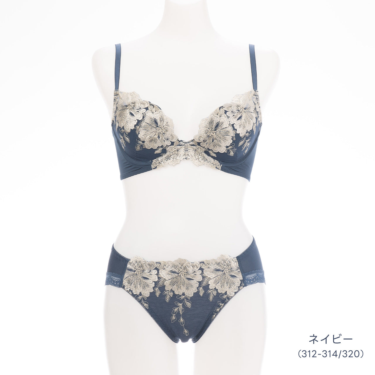 エアリーブラ ワイヤーブラジャー&ショーツセット ビューティアシスト