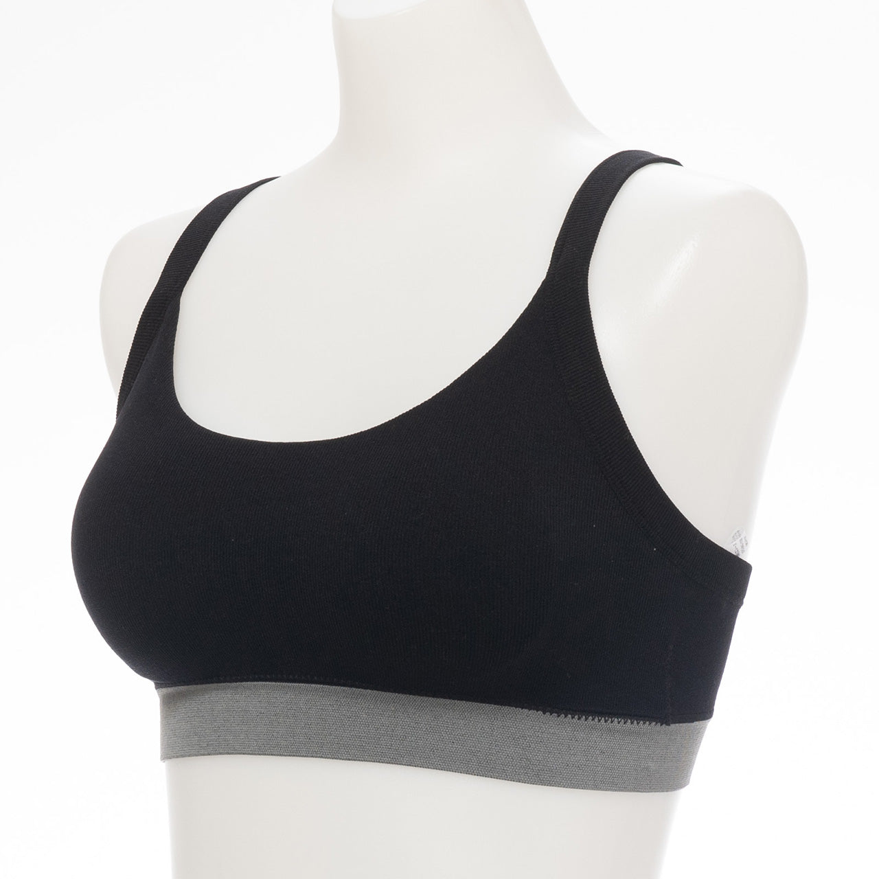 柔らかい着用感 バッククロスブラトップ バイカラー POFU