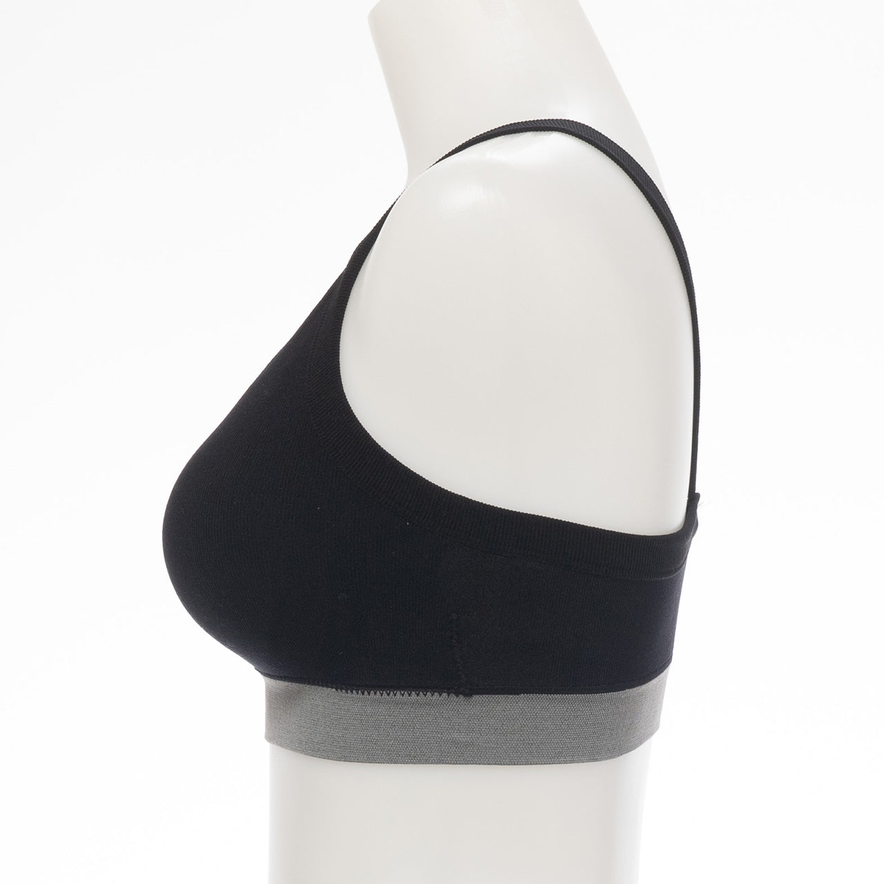 柔らかい着用感 バッククロスブラトップ バイカラー POFU