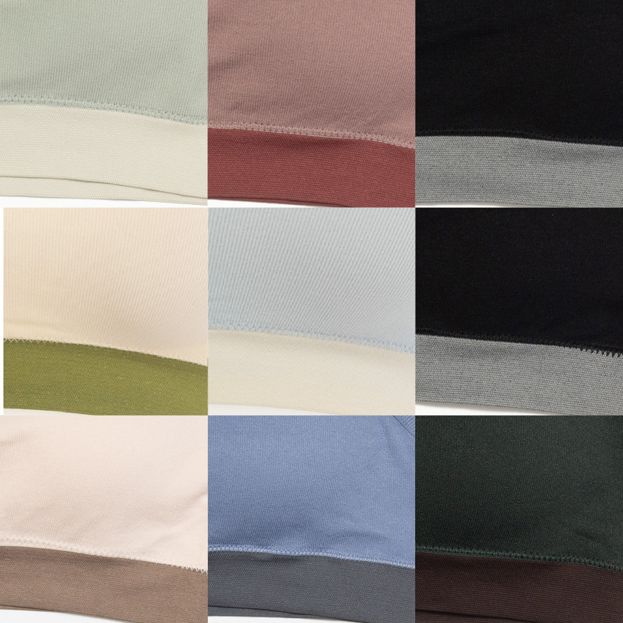 柔らかい着用感 バッククロスブラトップ バイカラー POFU