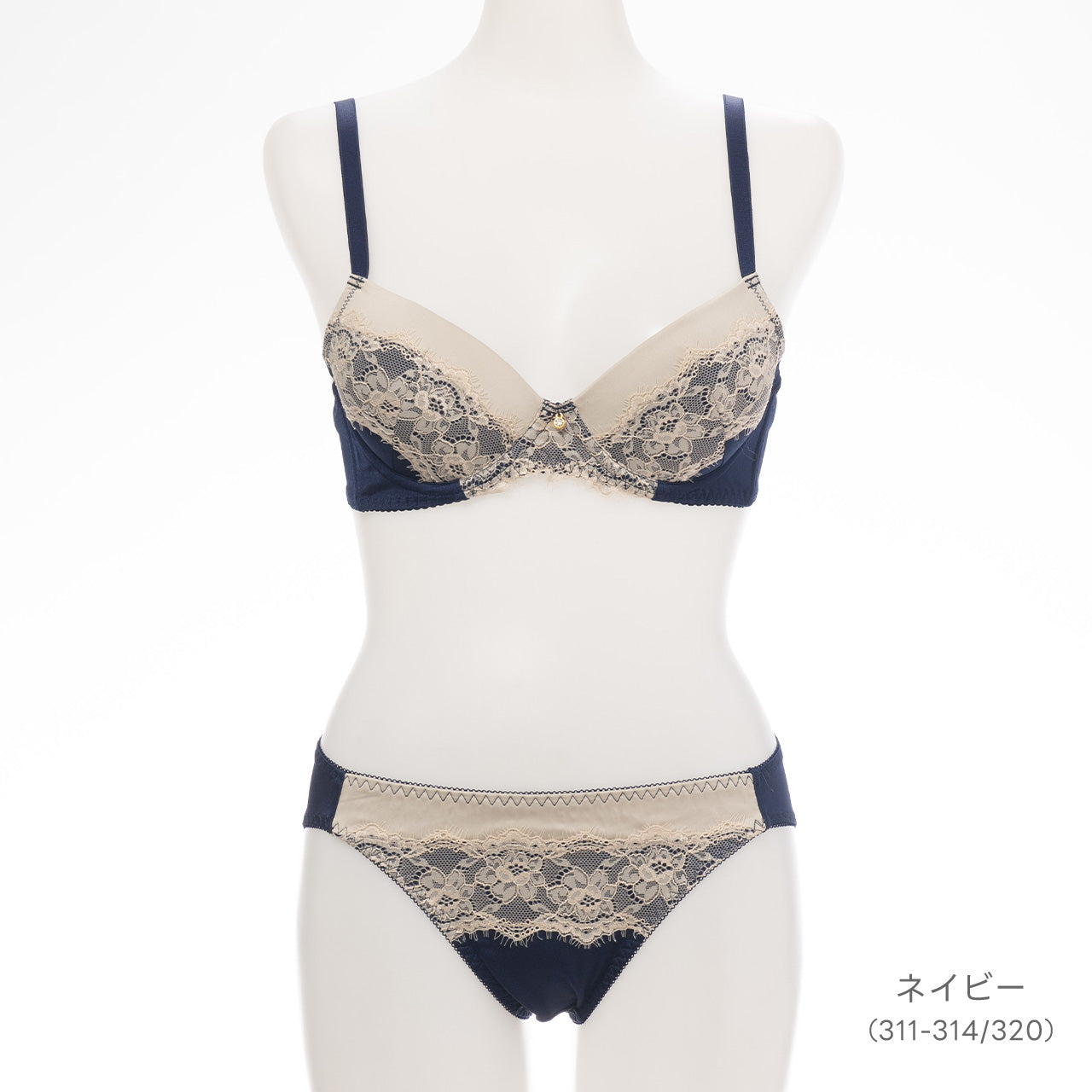 フィオナ ワイヤーブラジャー&ショーツセット ソニアブラック(A65~D85カップ)