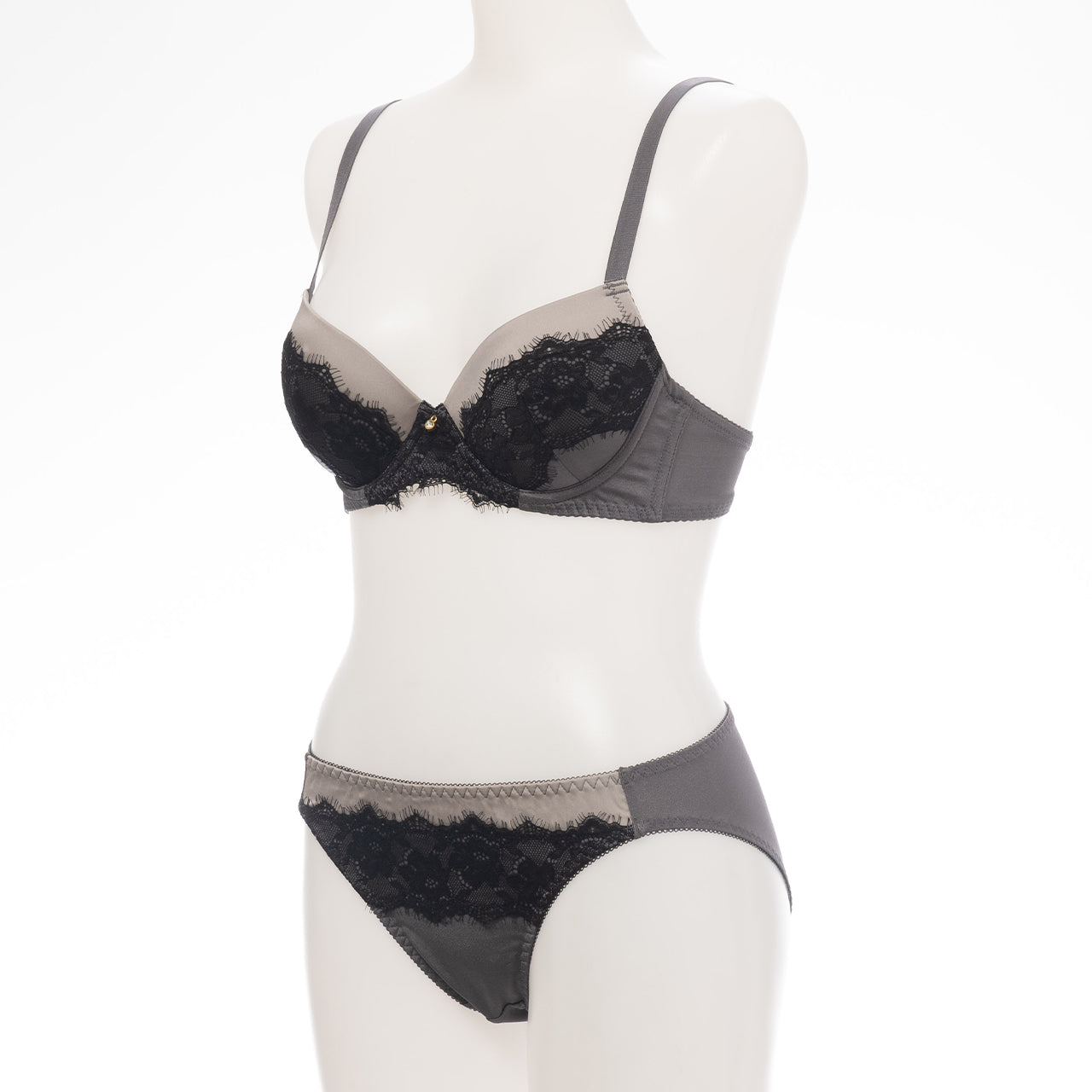 フィオナ ワイヤーブラジャー&ショーツセット ソニアブラック(A65~D85カップ)