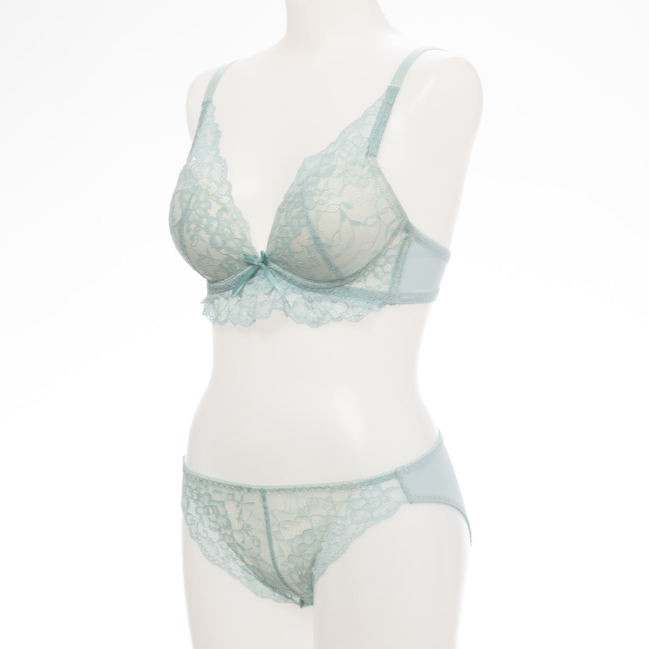 アリス ノンワイヤーブラジャー&ショーツセット ソニアブラック(S・M・L・LL・3L・4L・5L)