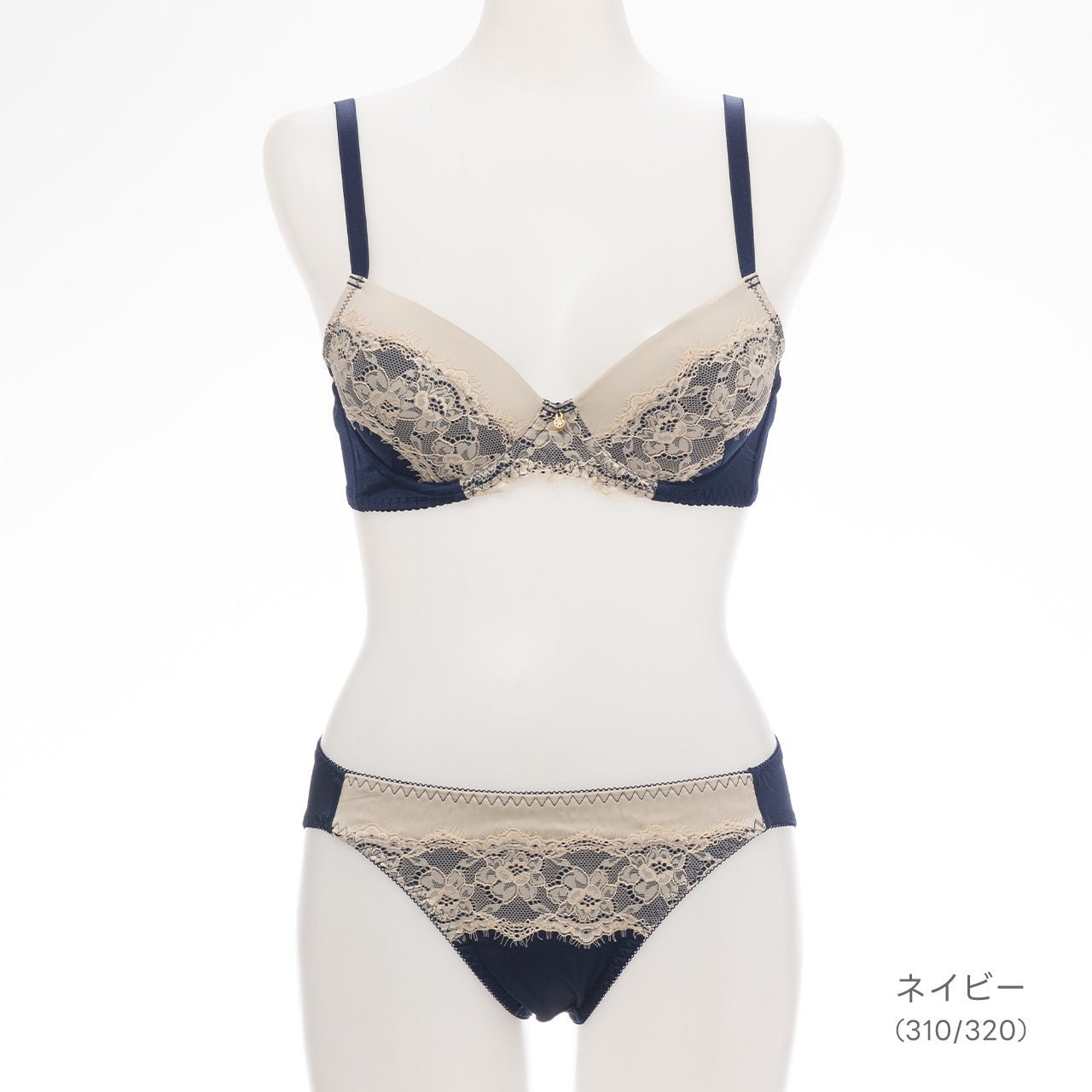 フィオナ ノンワイヤーブラジャー&ショーツセット ソニアブラック(S・M・L・LL・3L・4L・5L)