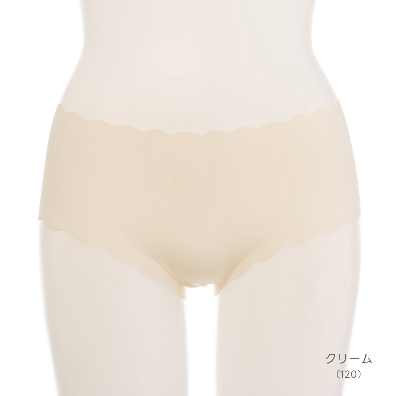 シームレスフィット リブスカラップ ペアショーツ POFU