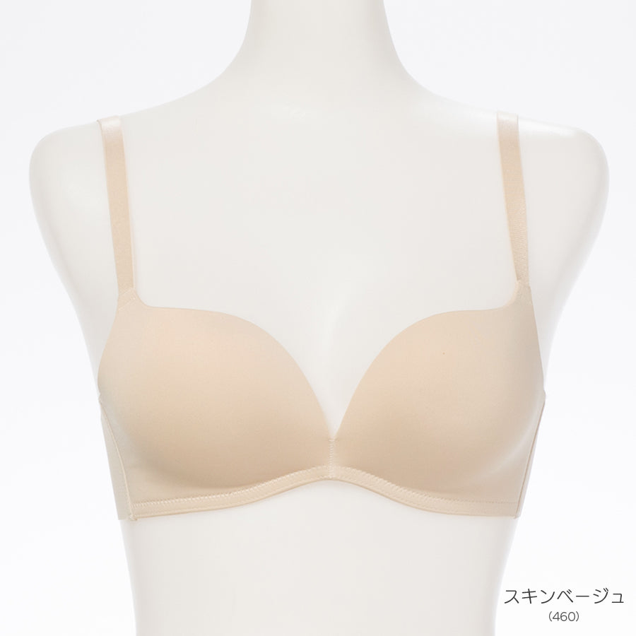 自胸美盛ブラ L字ノンワイヤーシームレスブラジャー