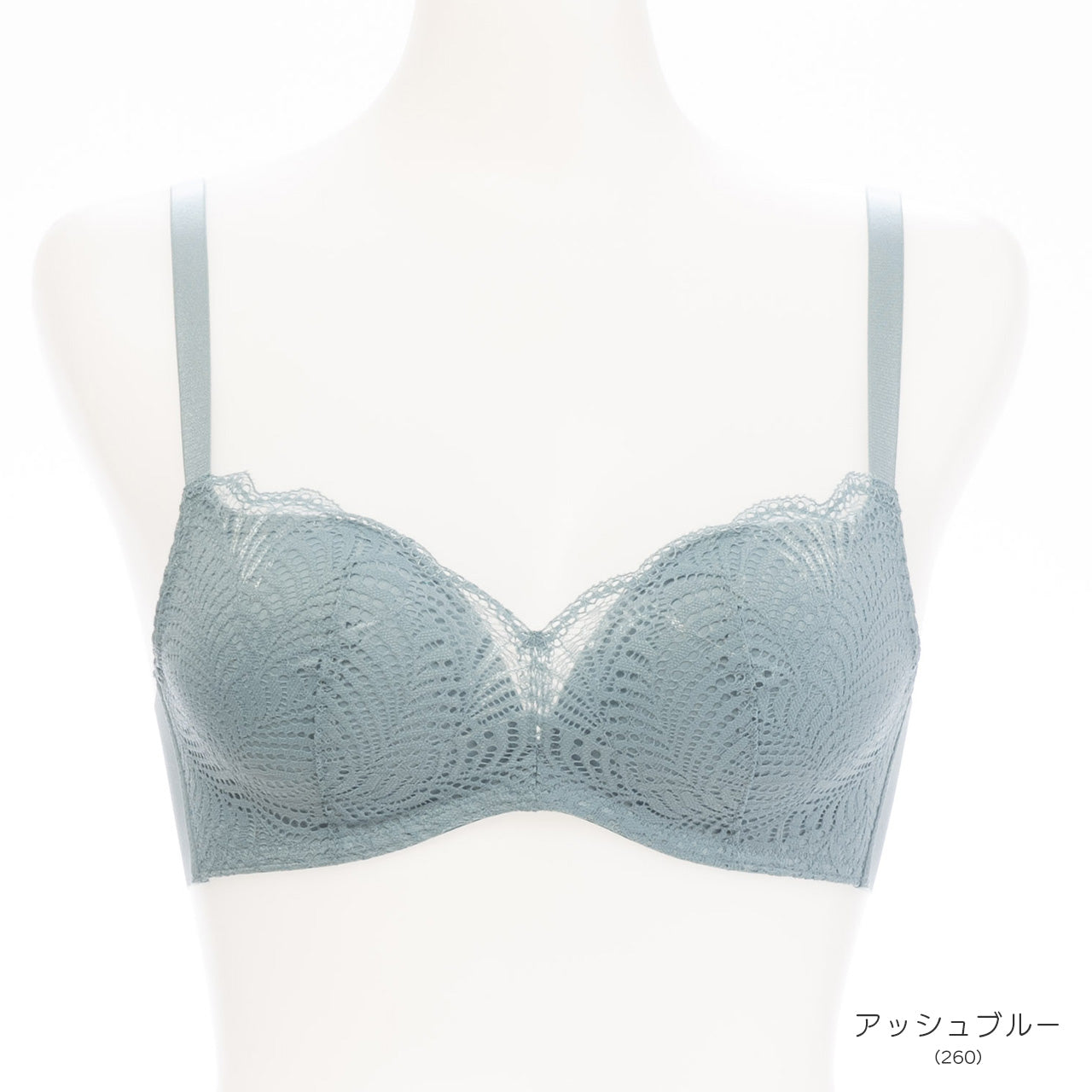 自胸美盛 L字ノンワイヤーブラジャー レース