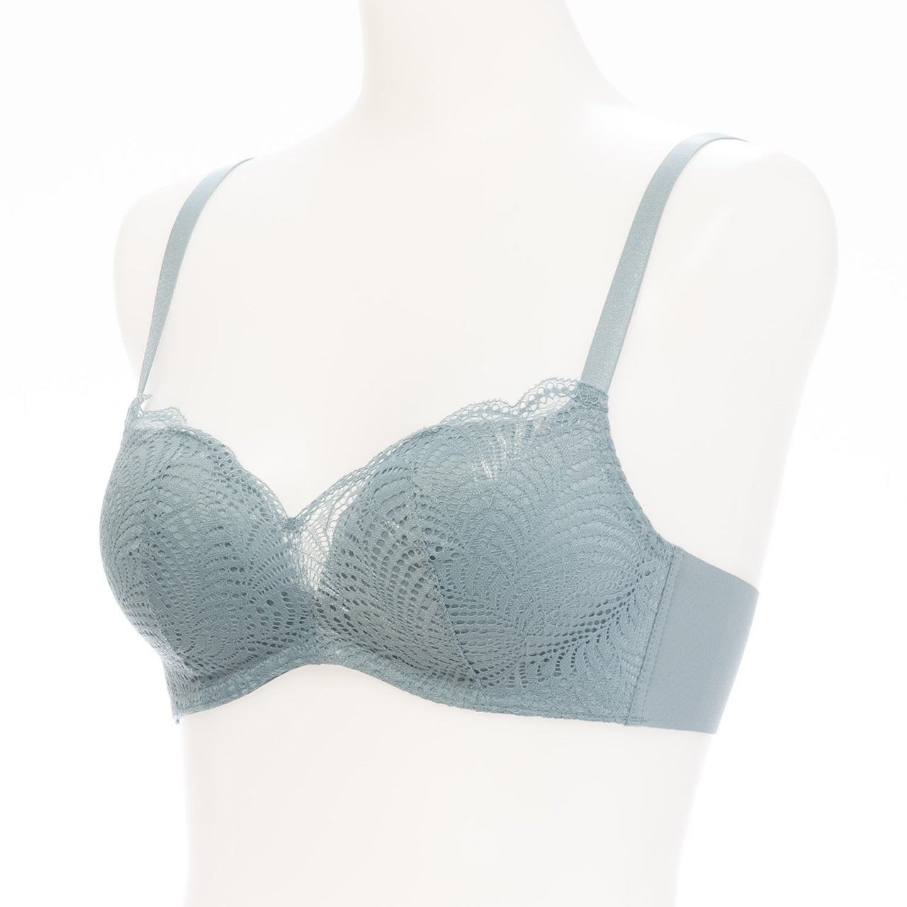 自胸美盛 L字ノンワイヤーブラジャー レース