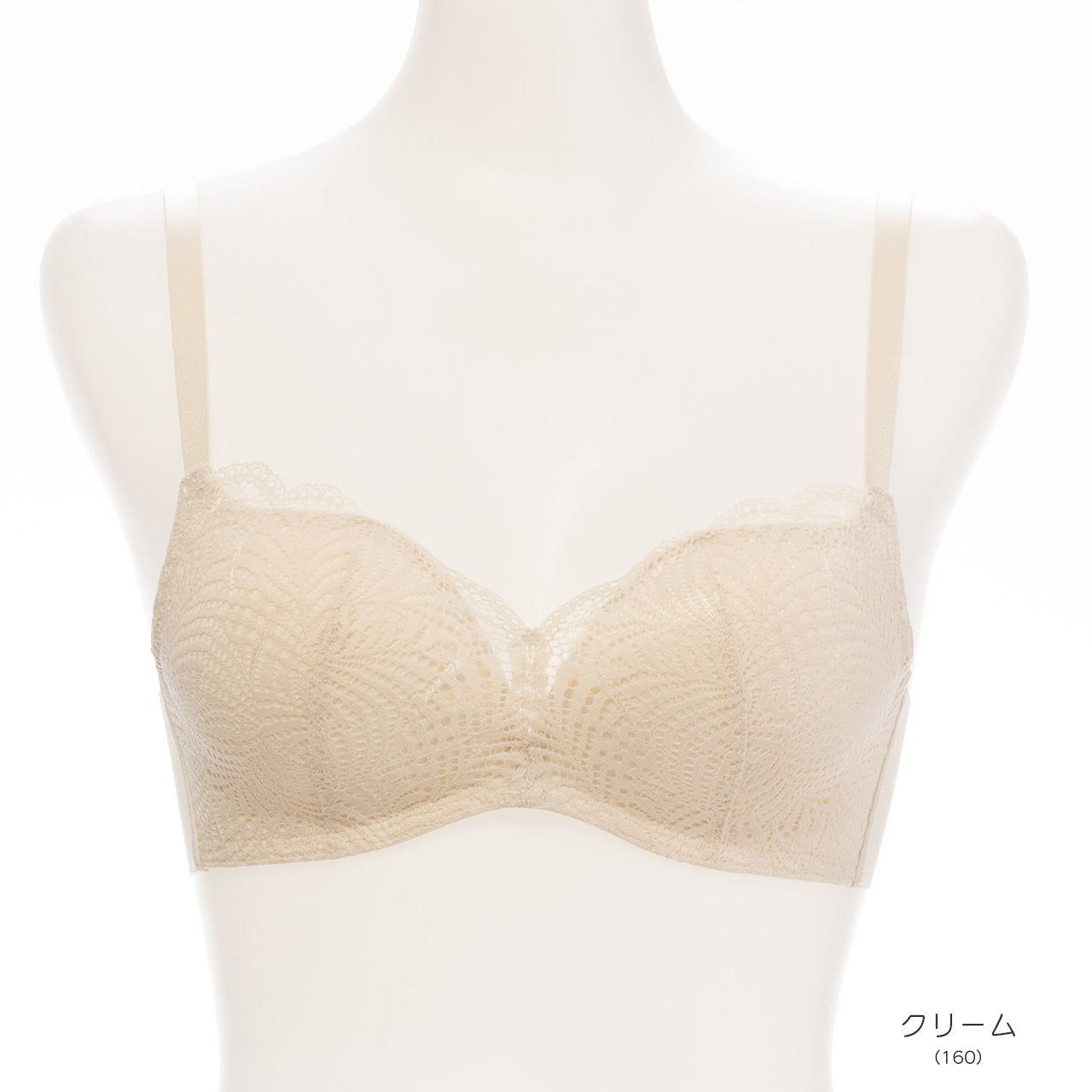 自胸美盛 L字ノンワイヤーブラジャー レース