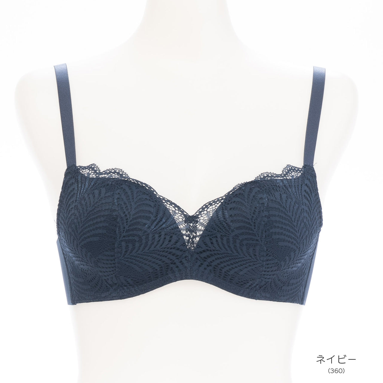 自胸美盛 L字ノンワイヤーブラジャー レース