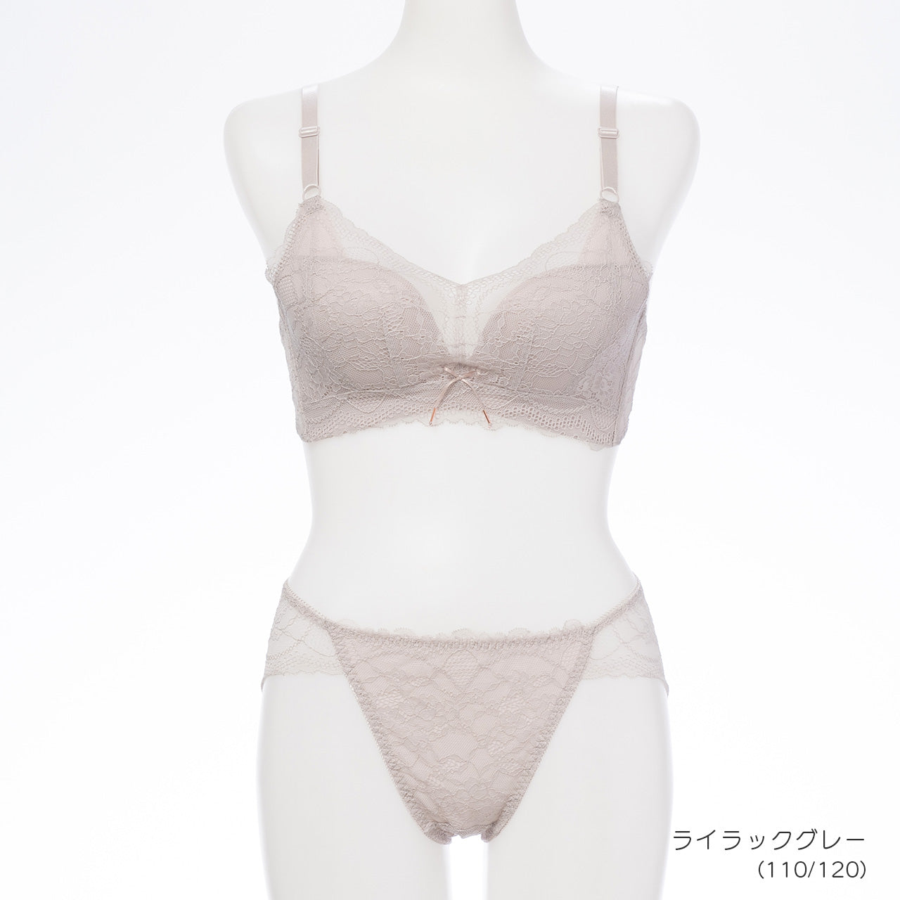 谷間キープ ノンワイヤーブラジャー&ショーツセット メルトココ
