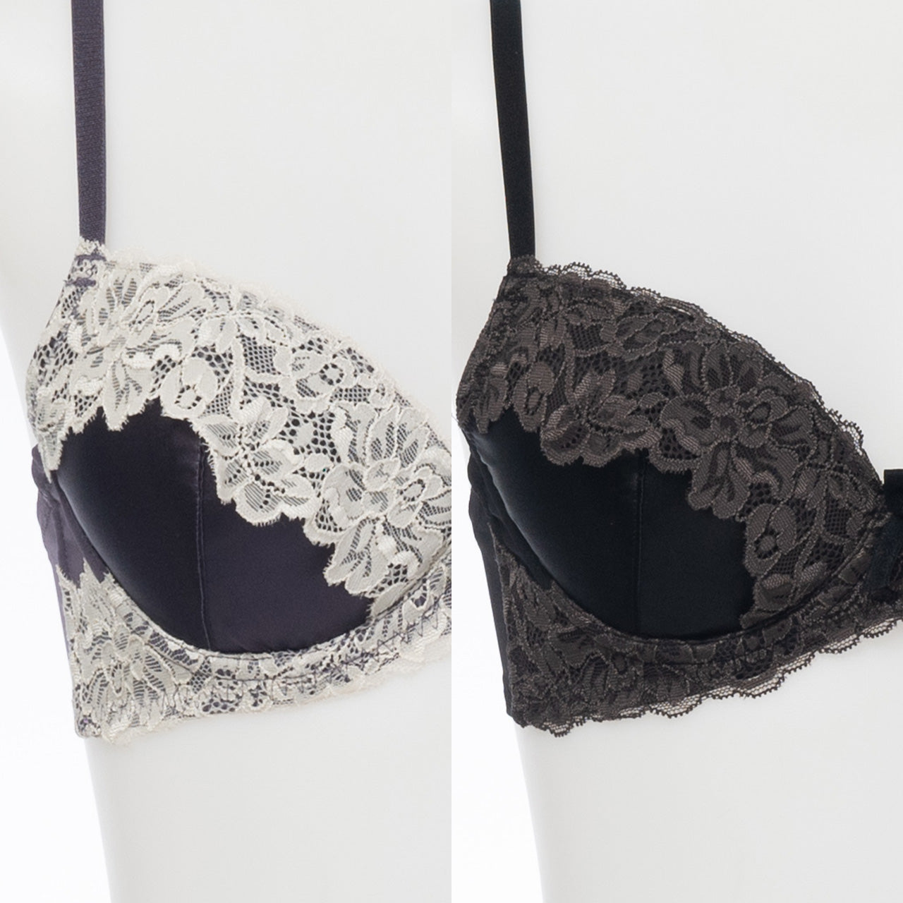 ヘーゼル ワイヤーブラジャー&ショーツセット ソニアブラック(AAA・AAカップ)