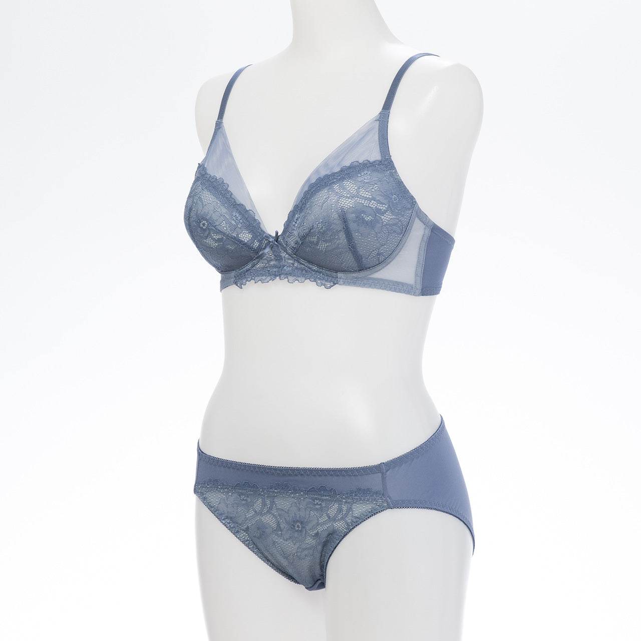 エマ ノンワイヤーブラジャー&ショーツセット ソニアブラック(S・M・L・LL・3L・4L・5L)