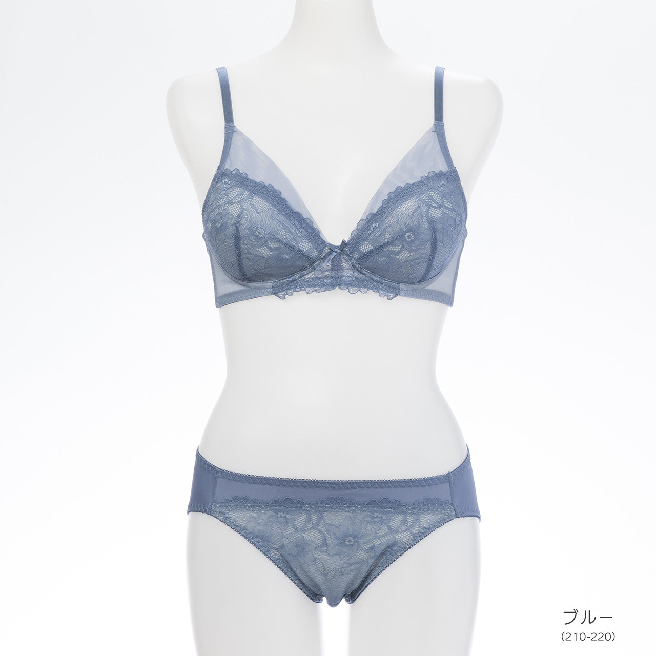 エマ ノンワイヤーブラジャー&ショーツセット ソニアブラック(S・M・L・LL・3L・4L・5L)